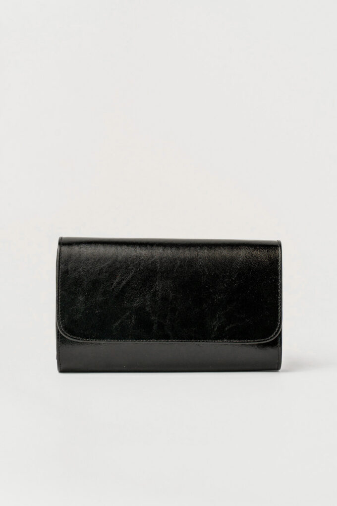 Bolso Cabby Brillo Negro