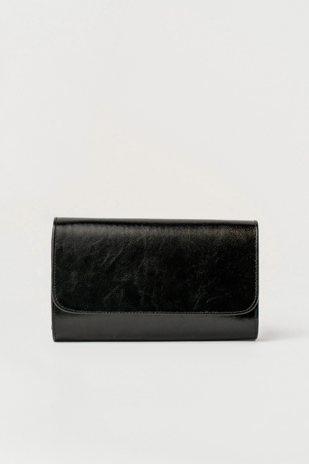 Bolso Cabby Brillo Negro