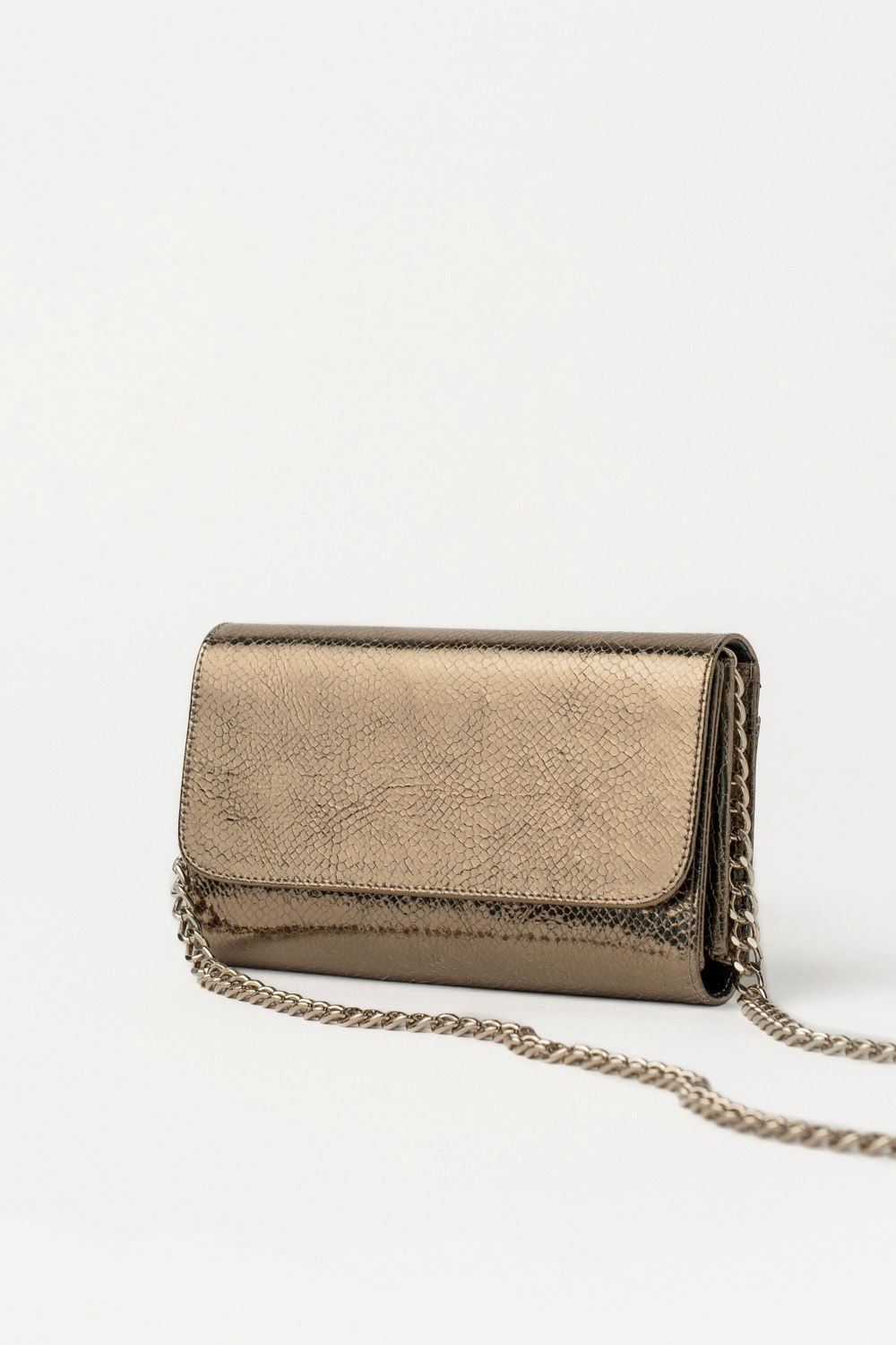 Bolso Cabby Oro Antiguo Brillo Elpahe - Imagen 3