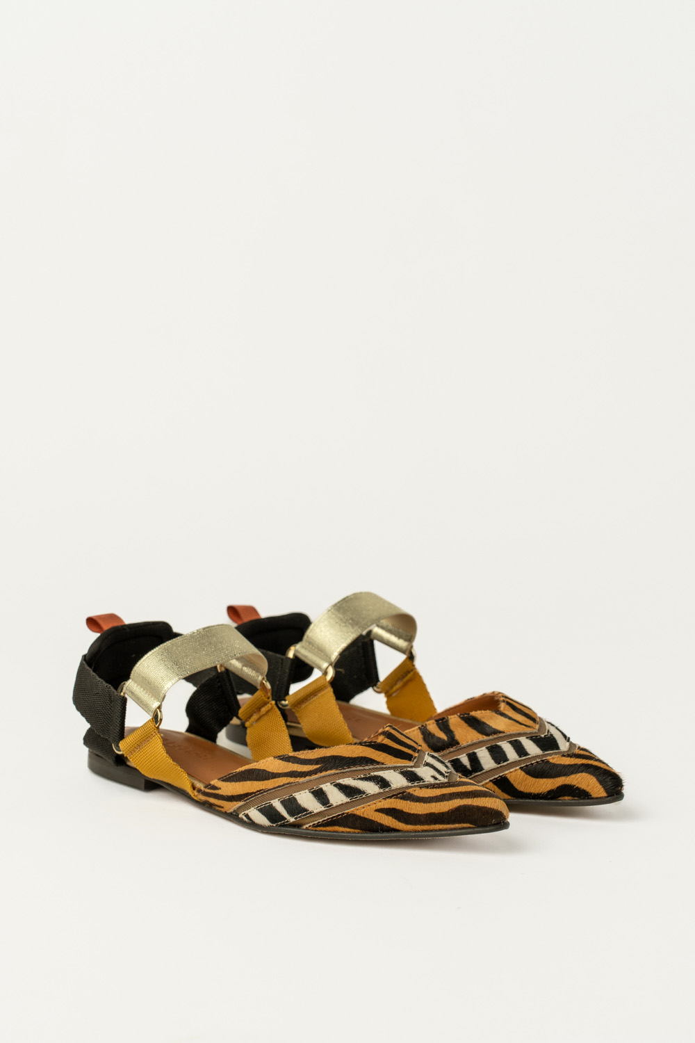 Slingback Plano Elba Equur Naranja - Imagen 2
