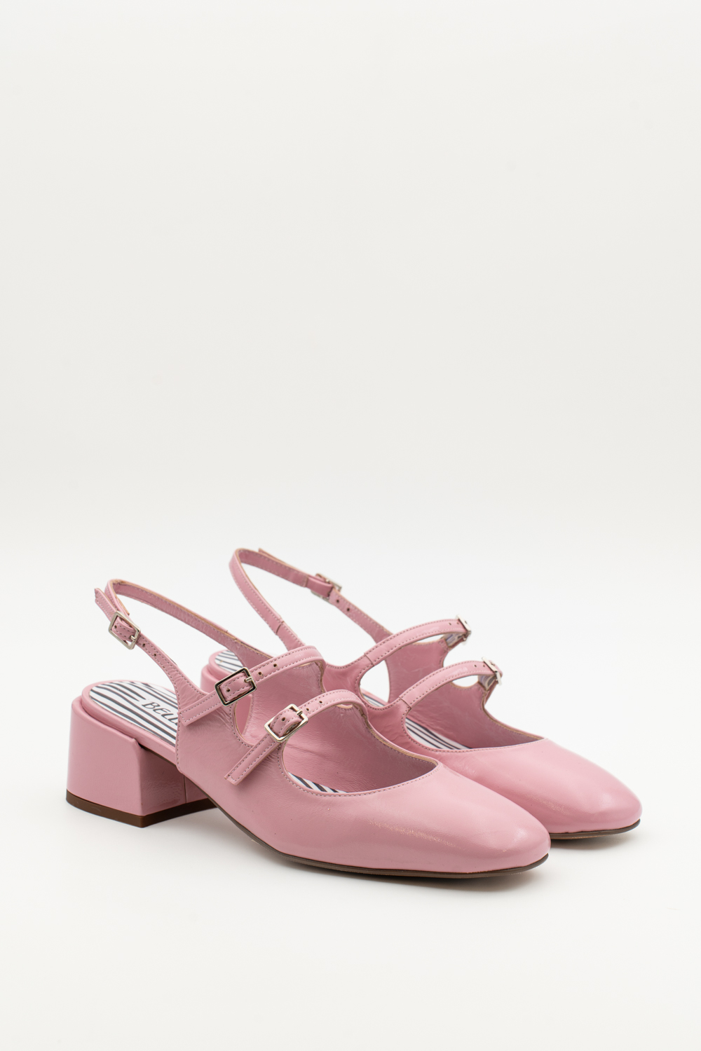 Slingback de tacón medio Victorie rosa - Imagen 2