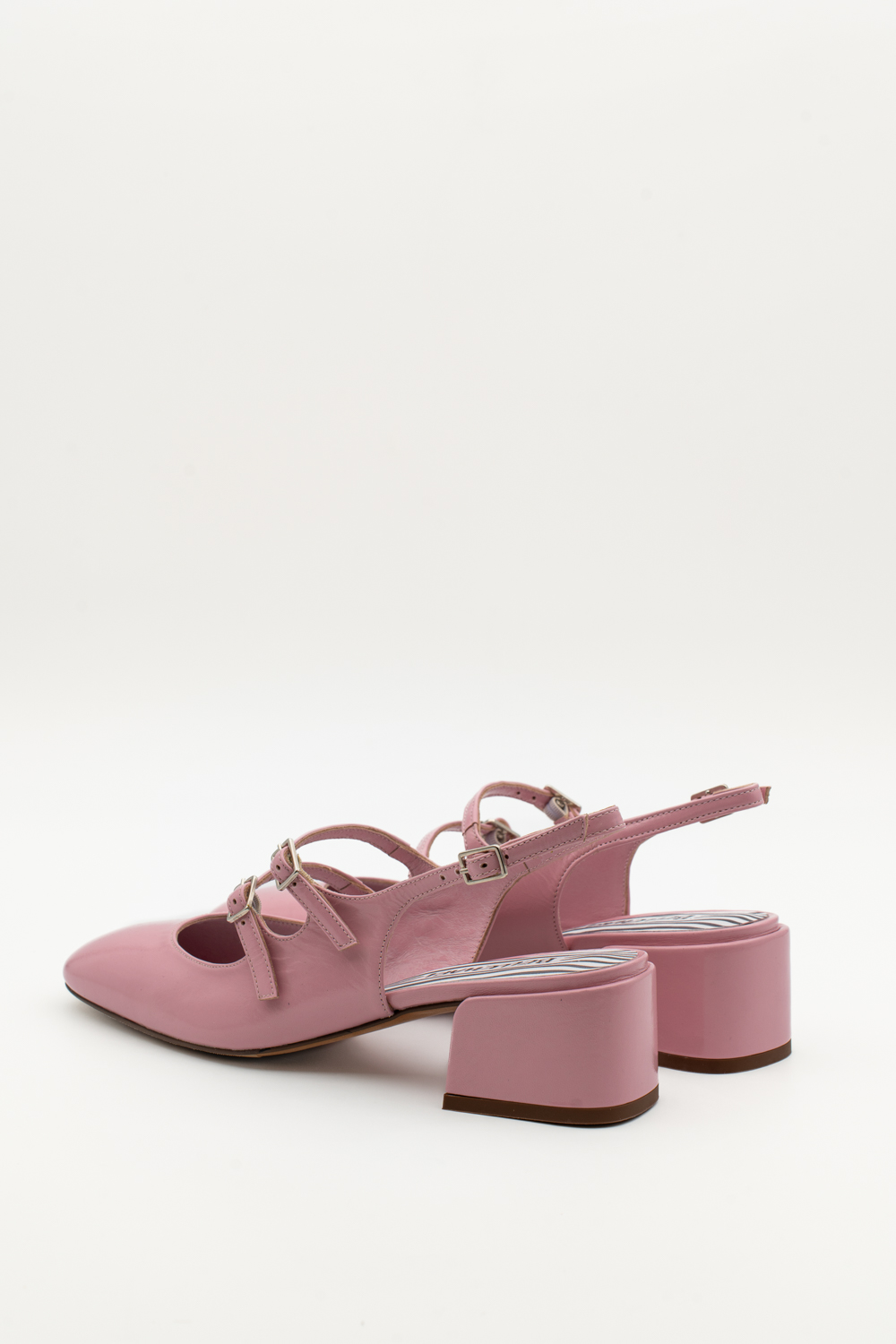 Slingback de tacón medio Victorie rosa - Imagen 3