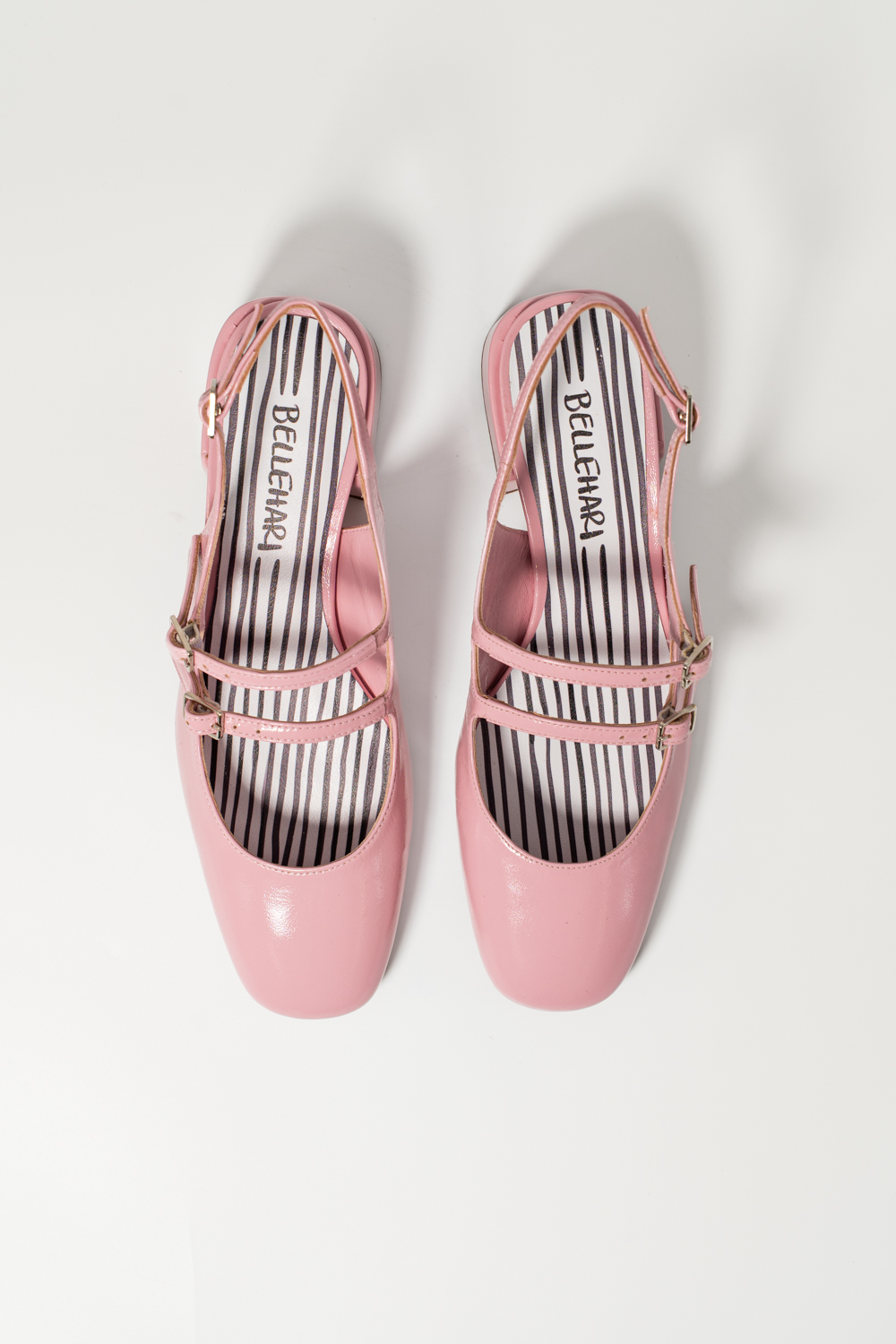 Slingback de tacón medio Victorie rosa - Imagen 4