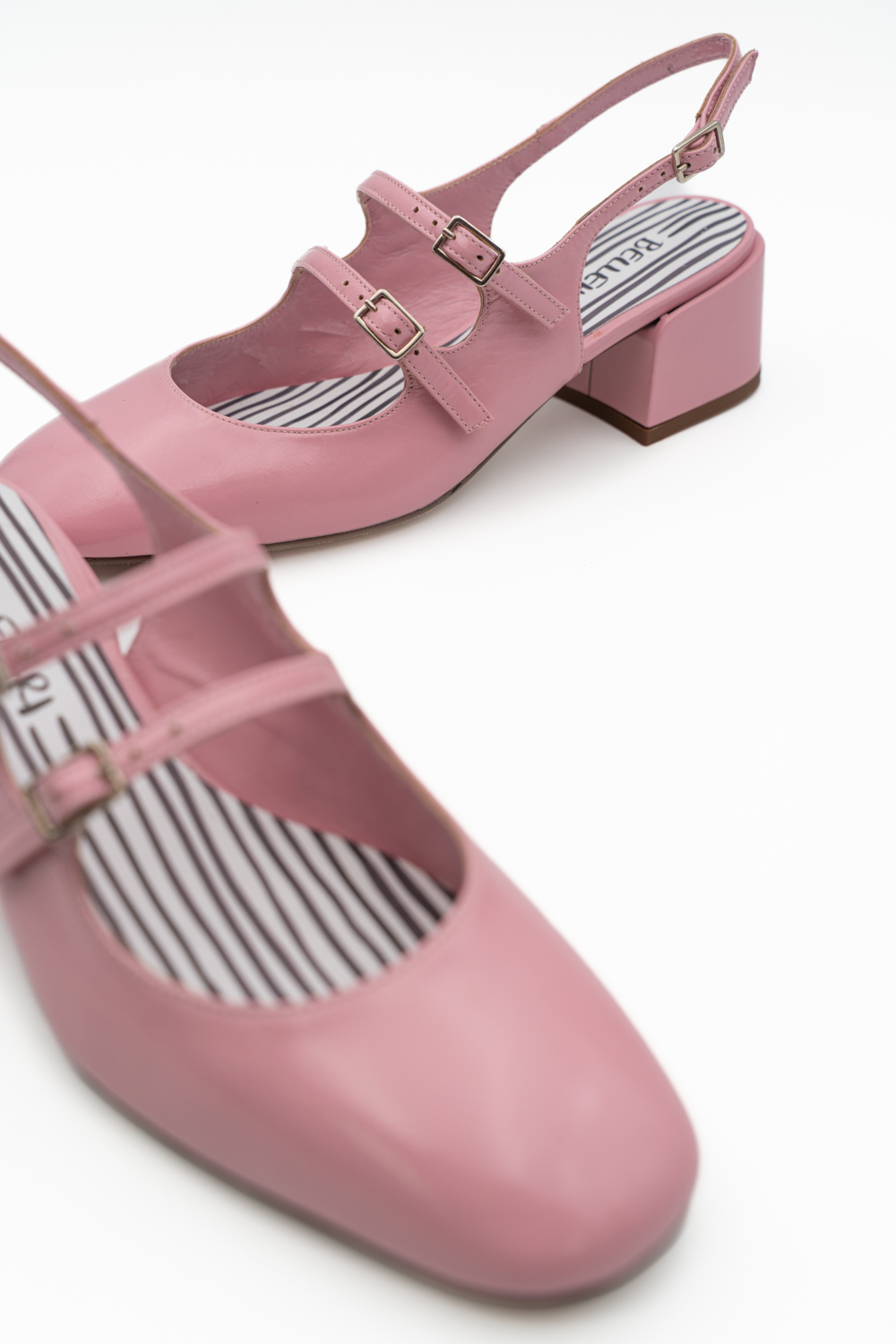 Slingback de tacón medio Victorie rosa - Imagen 5