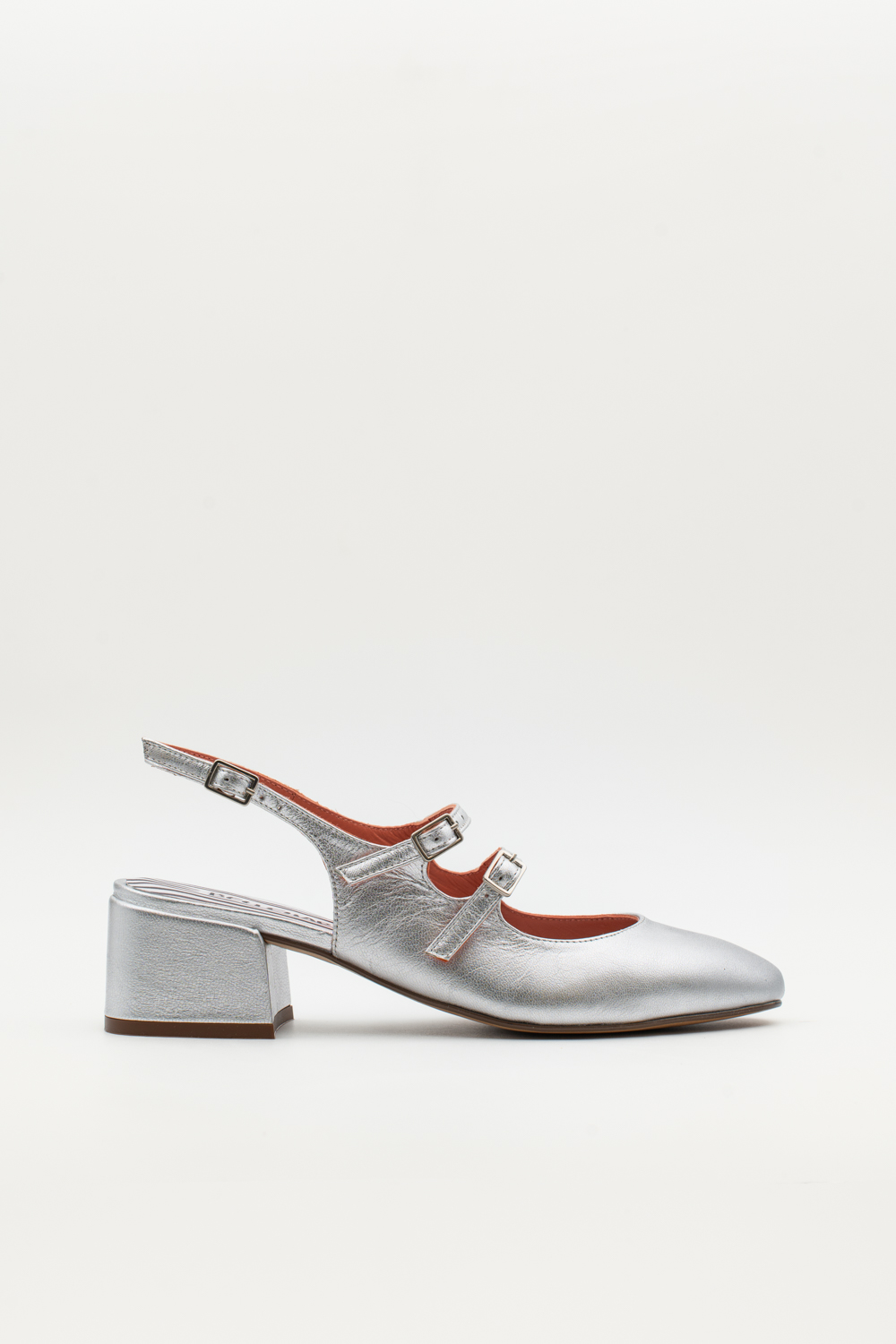 Slingback de tacón medio Victorie Plata