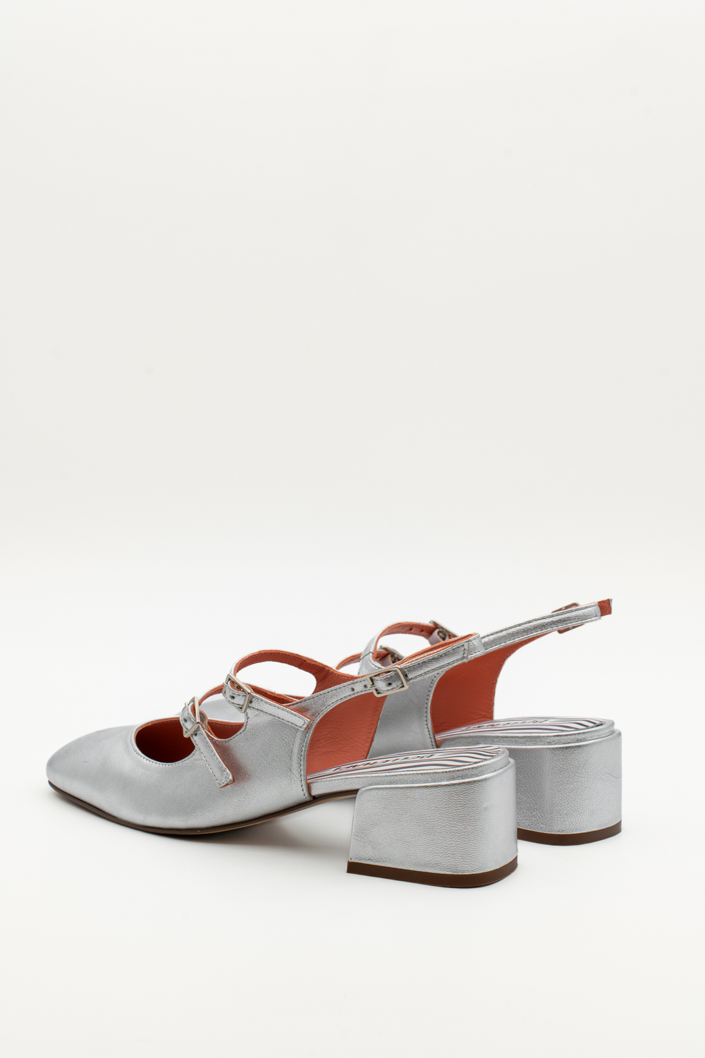 Slingback de tacón medio Victorie Plata - Imagen 3