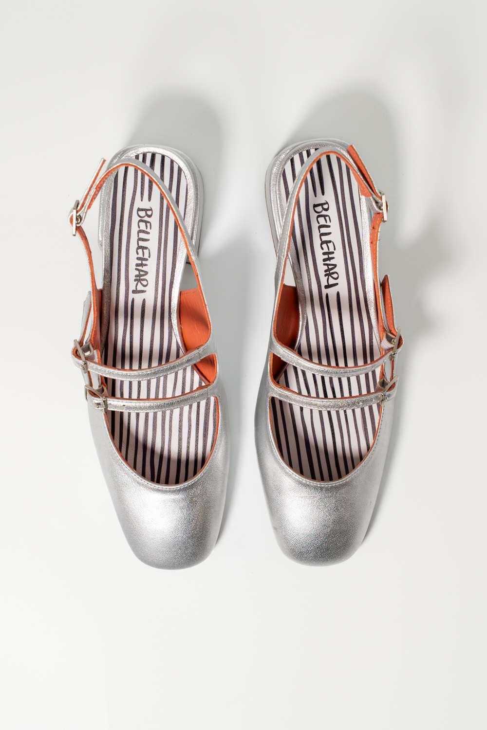 Slingback de tacón medio Victorie Plata - Imagen 4
