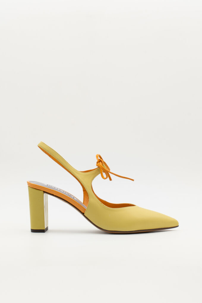 Salón Slingback Adara Amarillo naranja