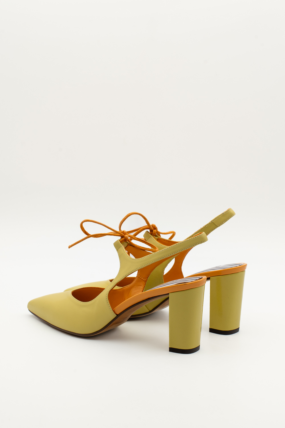 Salón Slingback Adara Amarillo naranja - Imagen 3