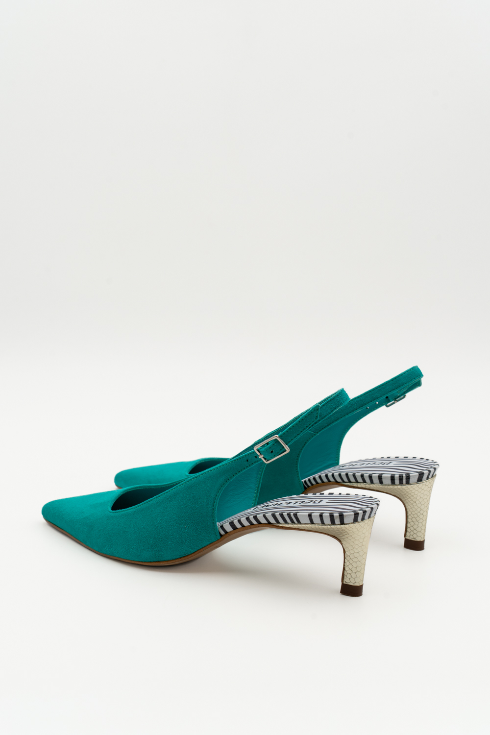 Salón Slingback Maelle turquesa - Imagen 3