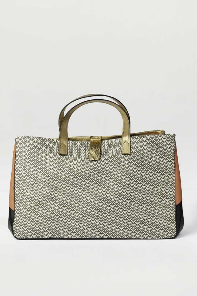 Bolso Shopper New Icon art déco oro viejo