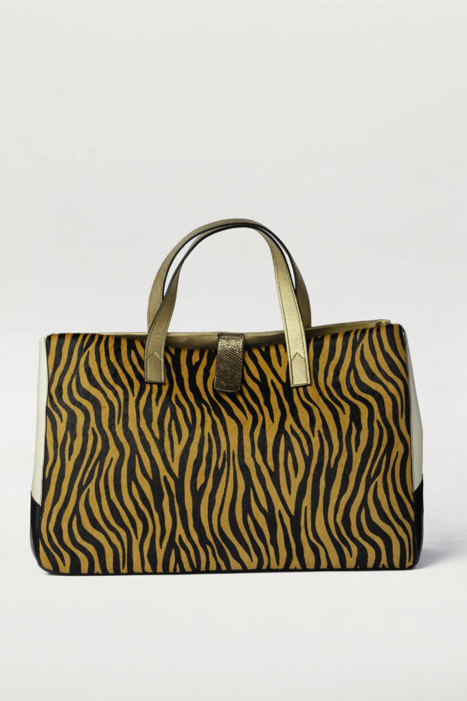 Bolso Shopper New Icon equus naranja dorado