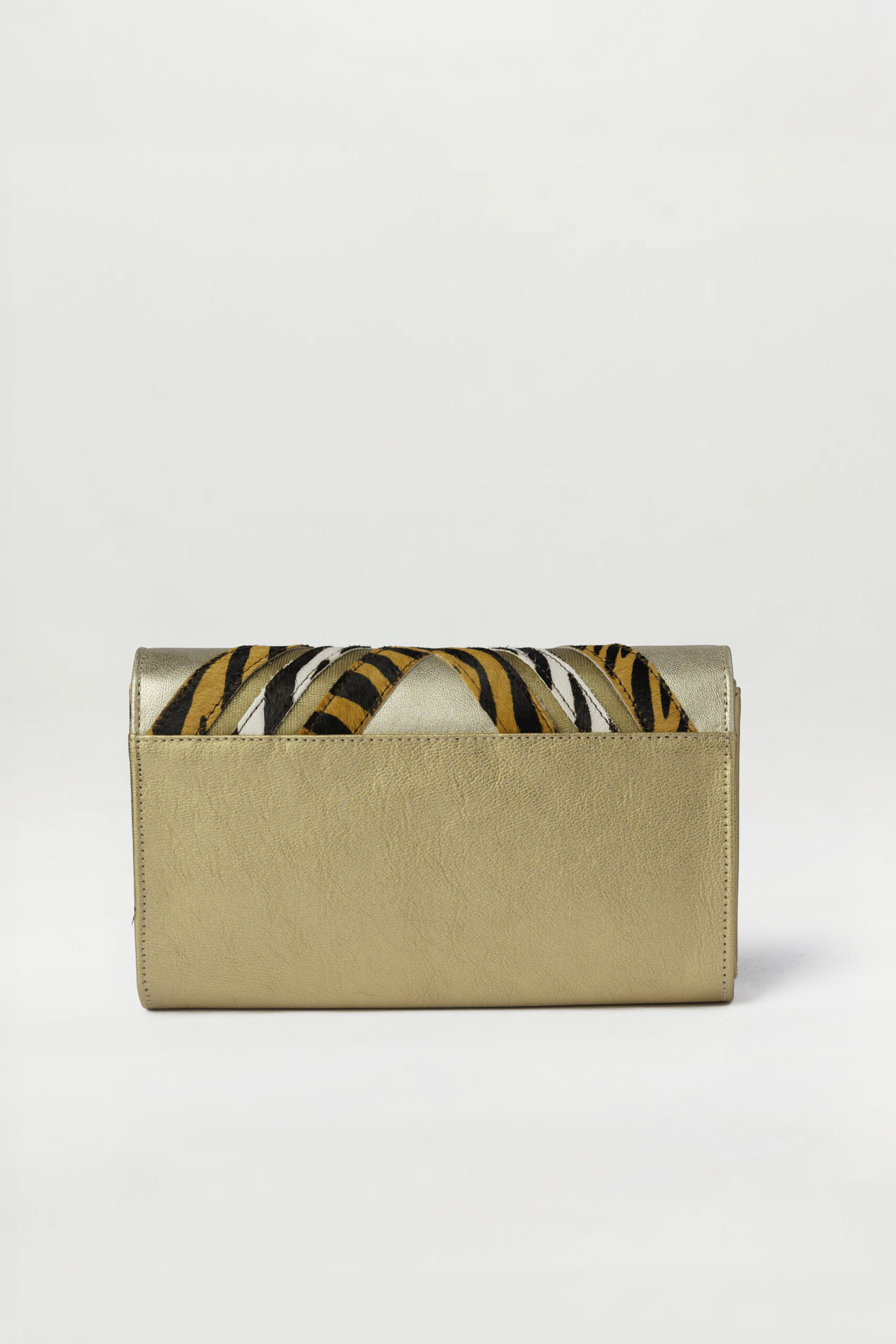 Bolso Tresse oro oscuro equus negro naranja - Imagen 2