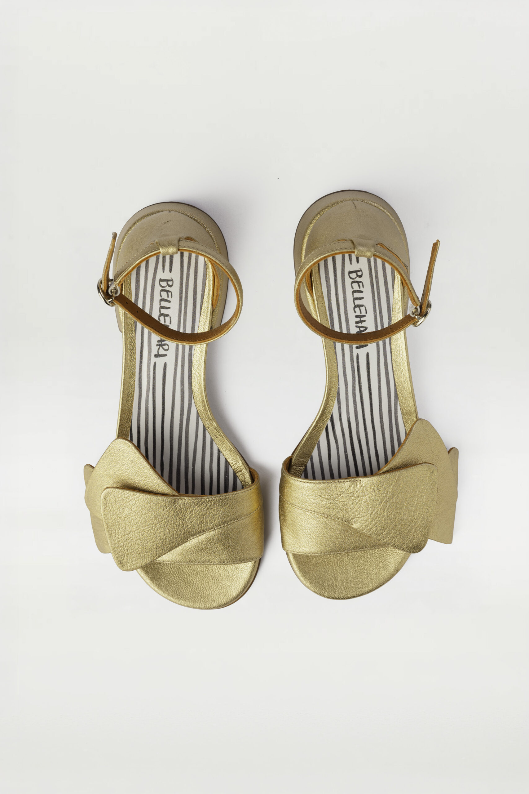 Sandalia de tacón medio Geraldine oro antiguo - Imagen 4