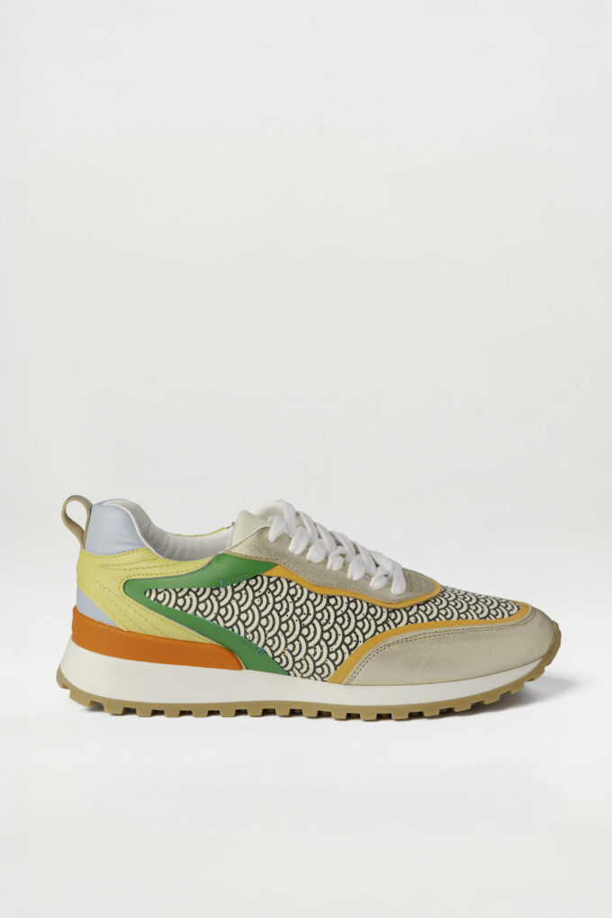 Sneaker Mina Beige naranja