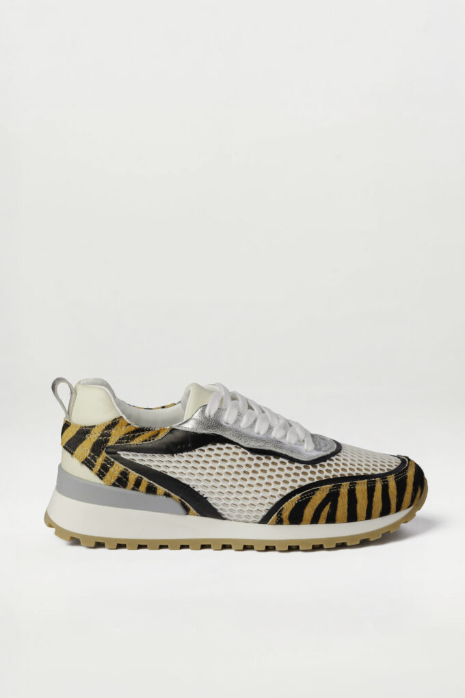 Sneaker Mina equus naranja blanco