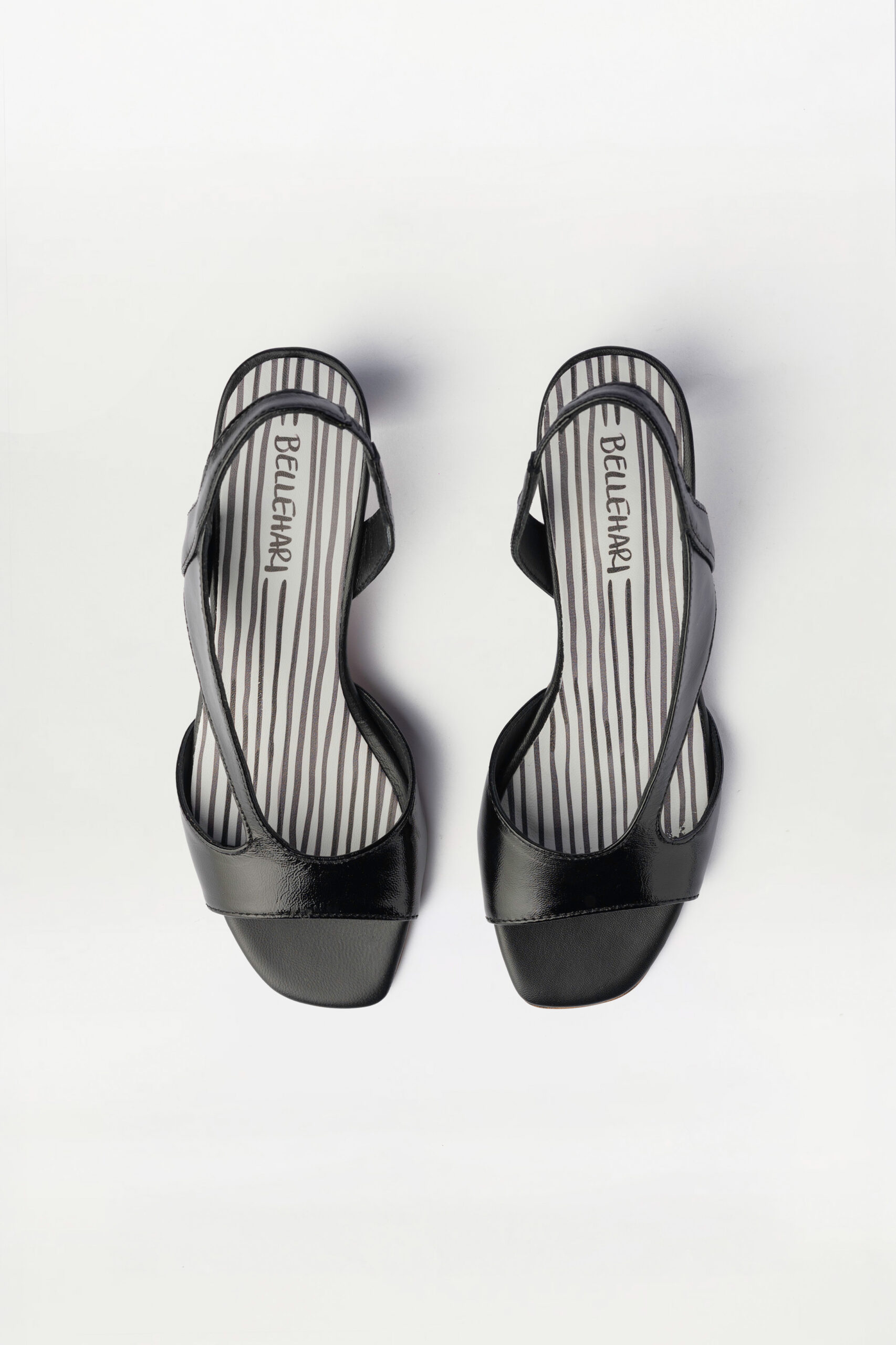 Sandalia tacón slingback Solene negro - Imagen 4
