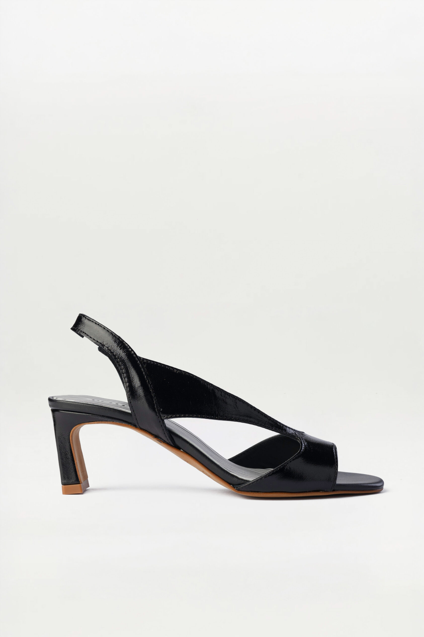 Sandalia tacón slingback Solene negro