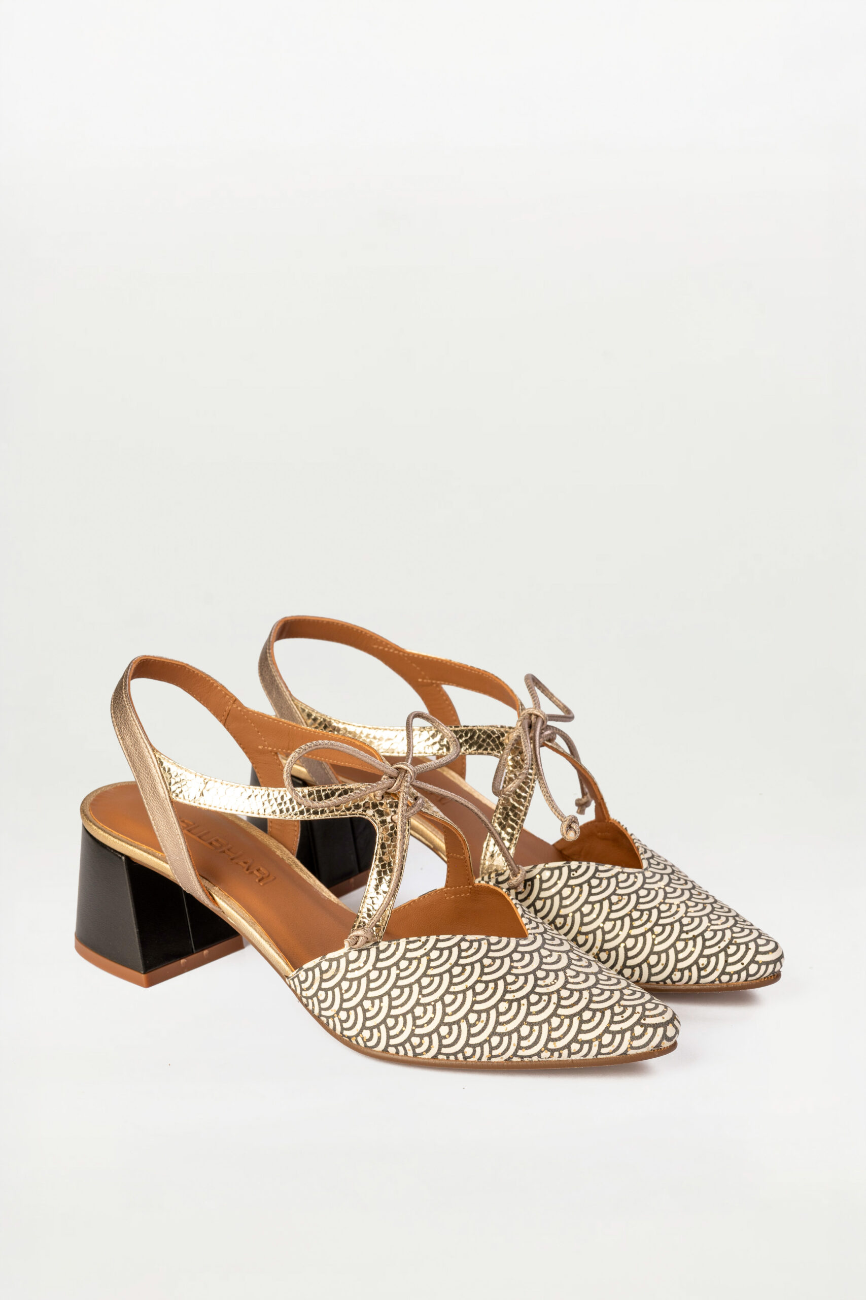 Salón slingback Anne art decó negro - Imagen 2