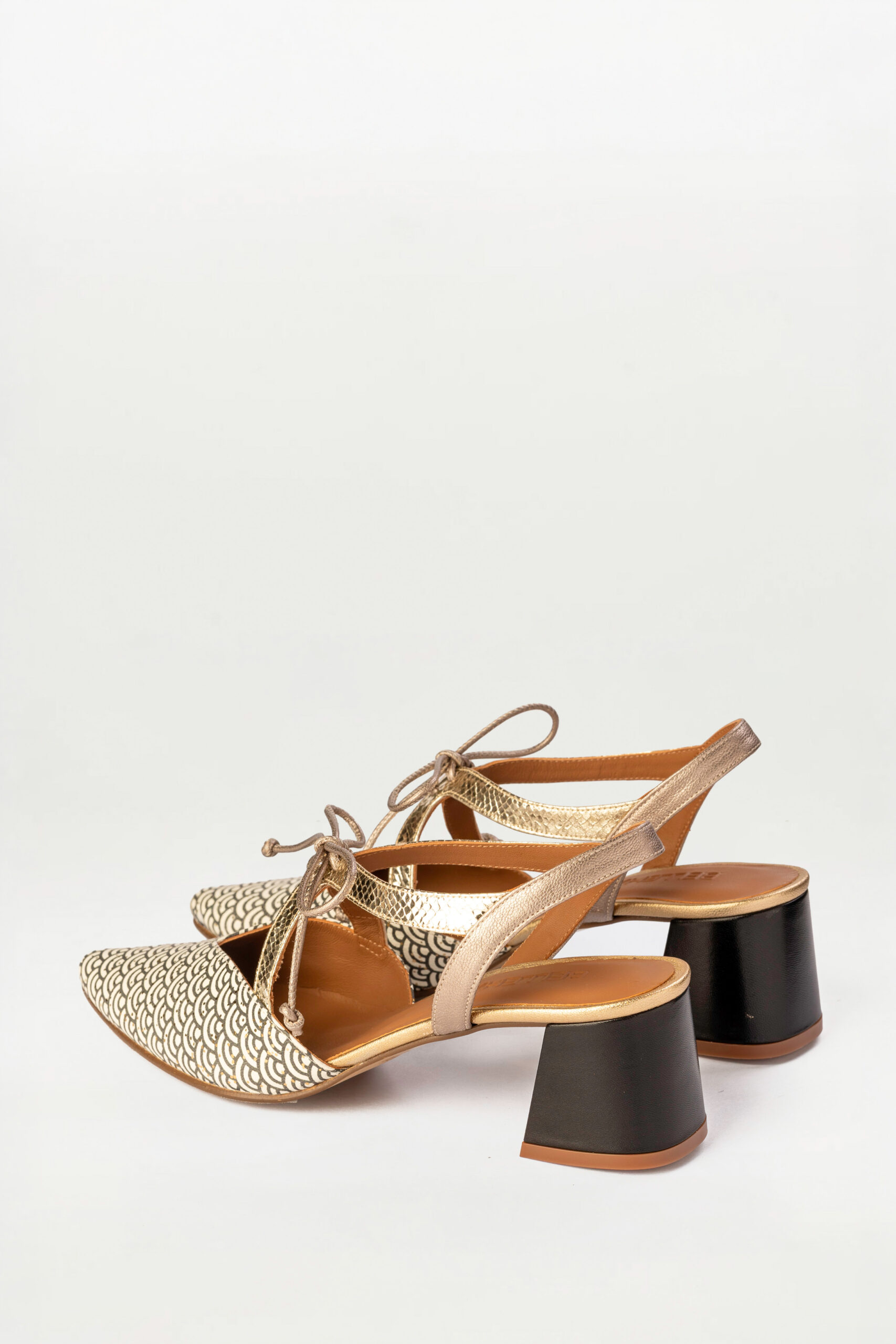 Salón slingback Anne art decó negro - Imagen 3