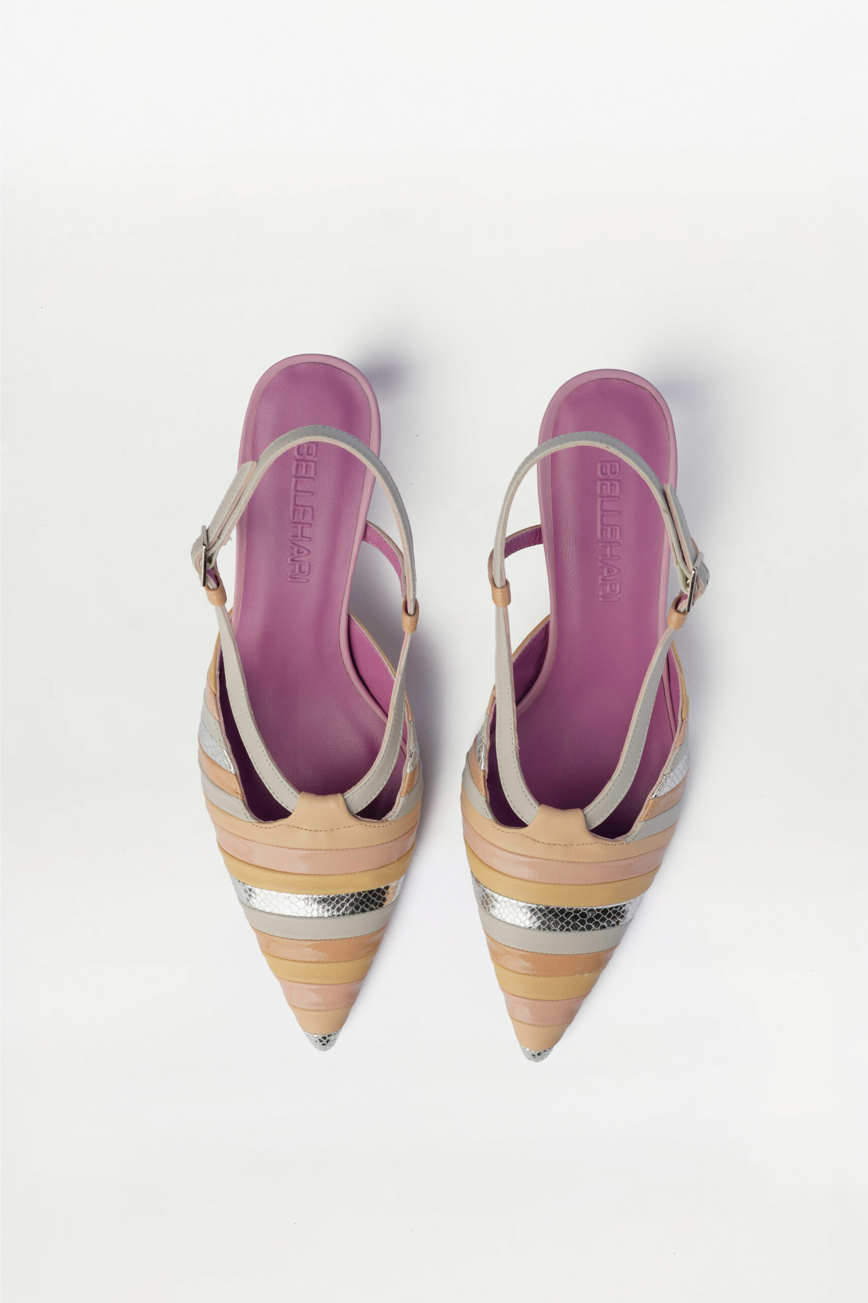 Salón Slingback Sirocco blanco nude - Imagen 4