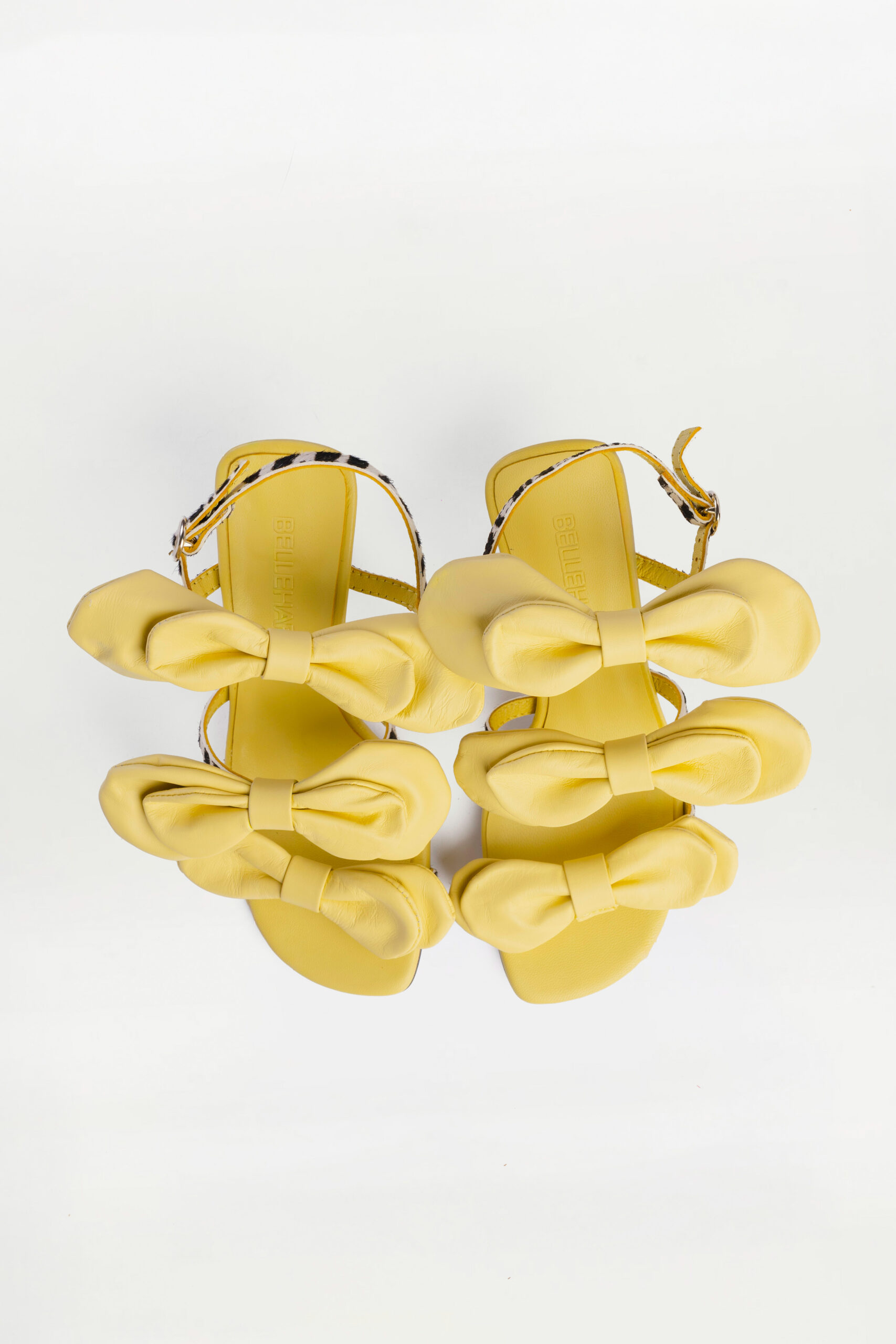 Sandalia de tacón slingback Boucle amarillo lyne - Imagen 5