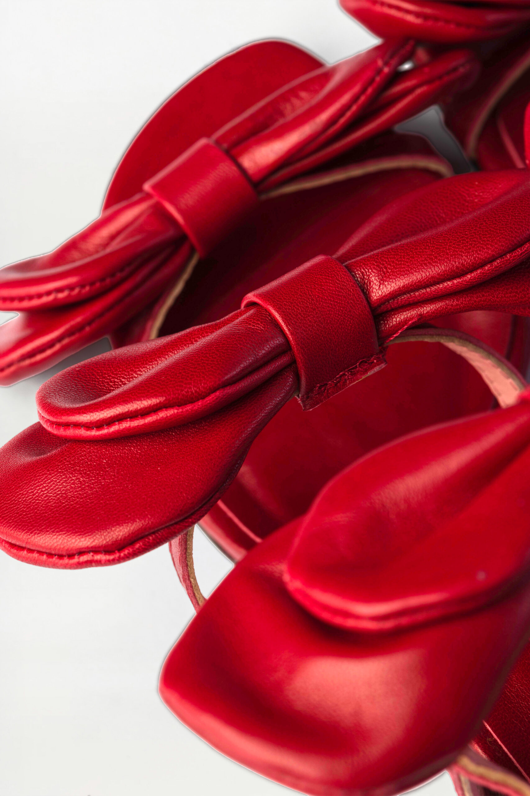 Sandalia de tacón slingback Boucle red - Imagen 5