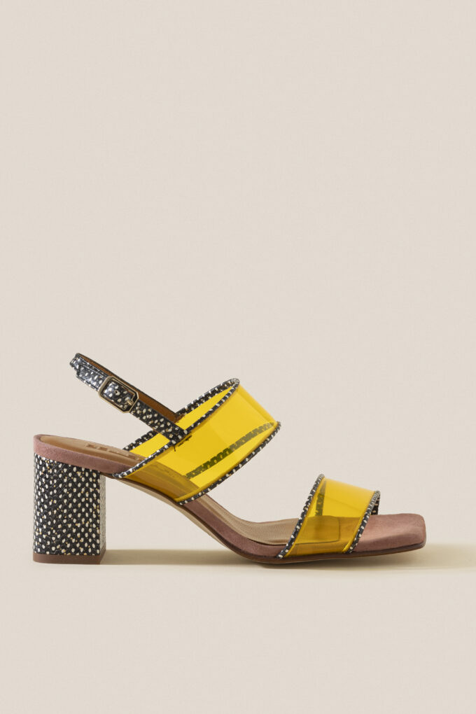 Sandalia Rosetti Vinilo Yellow